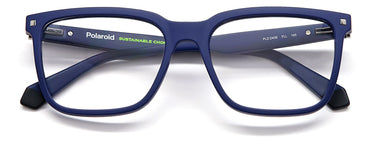 Premium Men Polaroid Eyeglasses: PLD D436 - Matte Blue(2) - SpecSMART Eye Clinic (Front View)